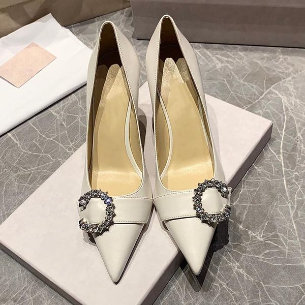 dress shoes white pu leather wedding pumps crystal buckle fashion design bridal high heels shallow slip on ladies, Black
dress shoes white pu leather wedding pumps crystal buckle fashion design bridal high heels shallow slip on ladies, Black