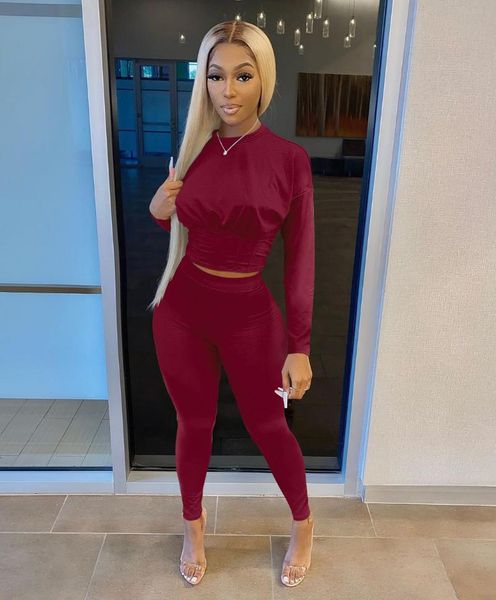 women's two piece pants autumn fashion clothes set solid color long sleeve slim waist short design +long trousers female suits twinset, White
women's two piece pants autumn fashion clothes set solid color long sleeve slim waist short design +long trousers female suits twinset, White