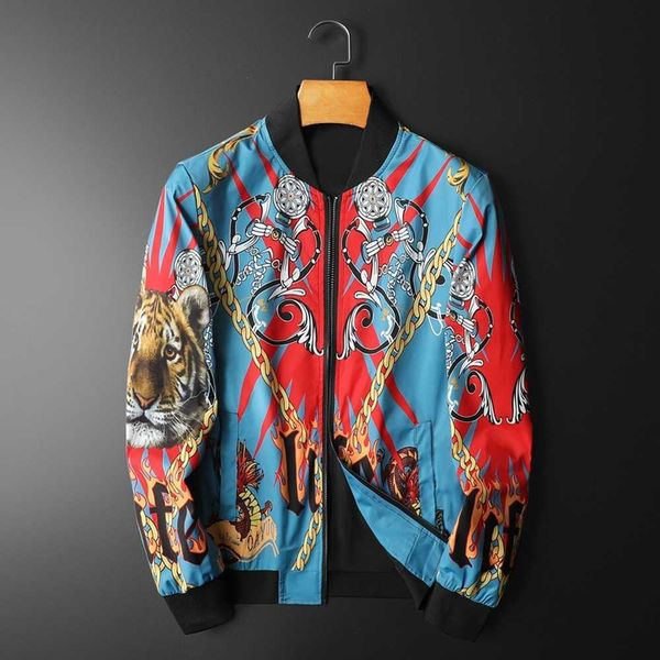luxury print bomber jackets men slim casual jackets spring fashion streetwear social windbreaker coat outwear clothing 210527, Black;brown
luxury print bomber jackets men slim casual jackets spring fashion streetwear social windbreaker coat outwear clothing 210527, Black;brown