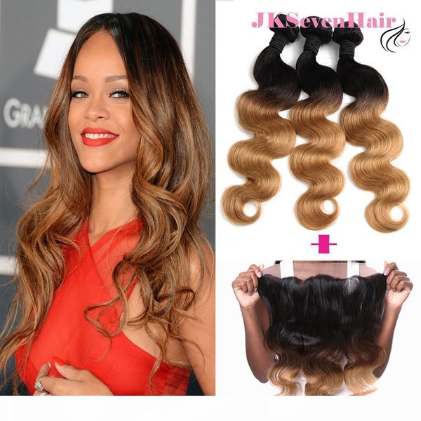 10a grade brazilian virgin hair extensions body wave 1b 4 27 3 bundles with frontal peruvian malaysian dark rooted brown blonde hair weaves, Black
10a grade brazilian virgin hair extensions body wave 1b 4 27 3 bundles with frontal peruvian malaysian dark rooted brown blonde hair weaves, Black