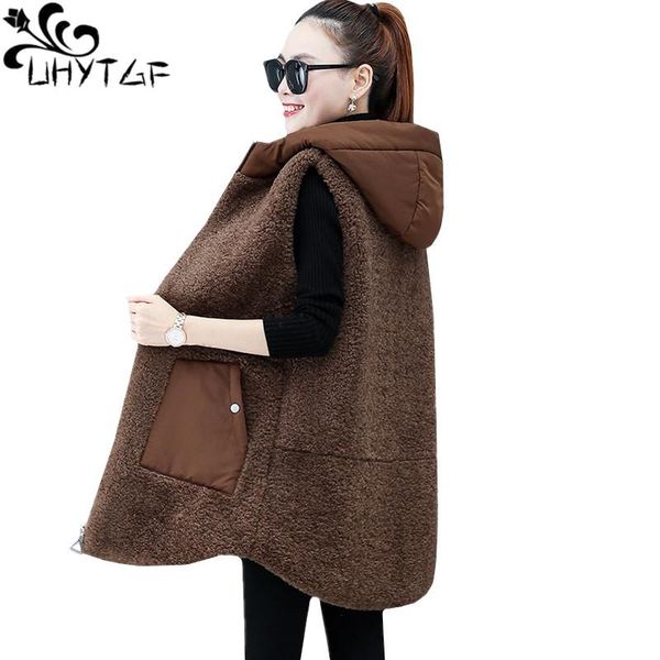 women's vests uhytgf lambswool winter vest women fashion hooded sleeveless plus size waistcoat female casual warm coat chaleco mujer 11, Black;white
women's vests uhytgf lambswool winter vest women fashion hooded sleeveless plus size waistcoat female casual warm coat chaleco mujer 11, Black;white