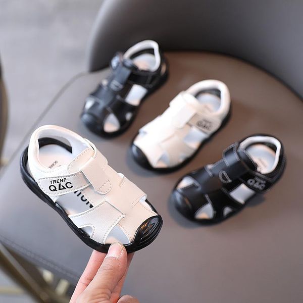 2021 summer new male baby soft-soled sports sandals infant toddler beach shoes children's shoes first walkers black white color
2021 summer new male baby soft-soled sports sandals infant toddler beach shoes children's shoes first walkers black white color