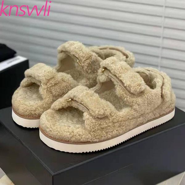 sandals thick sole fur women hook flat casual shoes woman platform ladies autumn winter wool sandalias mujer, Black
sandals thick sole fur women hook flat casual shoes woman platform ladies autumn winter wool sandalias mujer, Black
