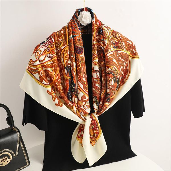 scarves summer design twill silk square scarf for women head wrap print shawl foulard hijab neckerchief female bandana 2021, Blue;gray
scarves summer design twill silk square scarf for women head wrap print shawl foulard hijab neckerchief female bandana 2021, Blue;gray