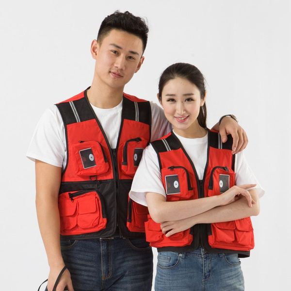 men's vests men women fishing multi-pocket sleeveless jacket city volunteer uniform breathable pography casual clothes, Black;white
men's vests men women fishing multi-pocket sleeveless jacket city volunteer uniform breathable pography casual clothes, Black;white