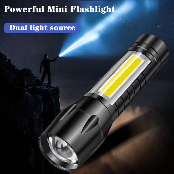 flashlights torches mini led powerful torch portable dual light source cob usb rechargeable camping fishing night riding
flashlights torches mini led powerful torch portable dual light source cob usb rechargeable camping fishing night riding