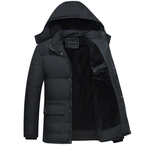men's down & parkas winter jacket men thick warm casual cotton padded windproof waterproof fleece coats hooded plus velvet outwear clot, Black
men's down & parkas winter jacket men thick warm casual cotton padded windproof waterproof fleece coats hooded plus velvet outwear clot, Black