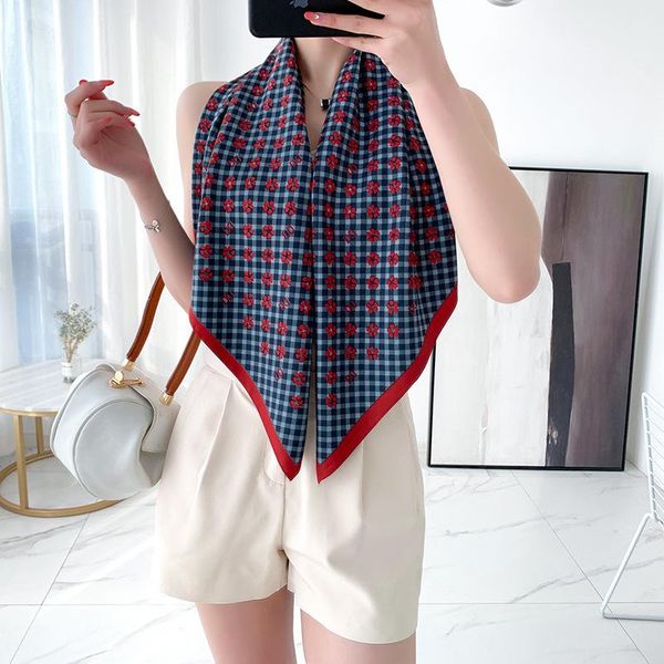 scarves design print silk scarf square women office neckerchief headband pashmina shawl wrap bandana foulard female spring, Blue;gray
scarves design print silk scarf square women office neckerchief headband pashmina shawl wrap bandana foulard female spring, Blue;gray