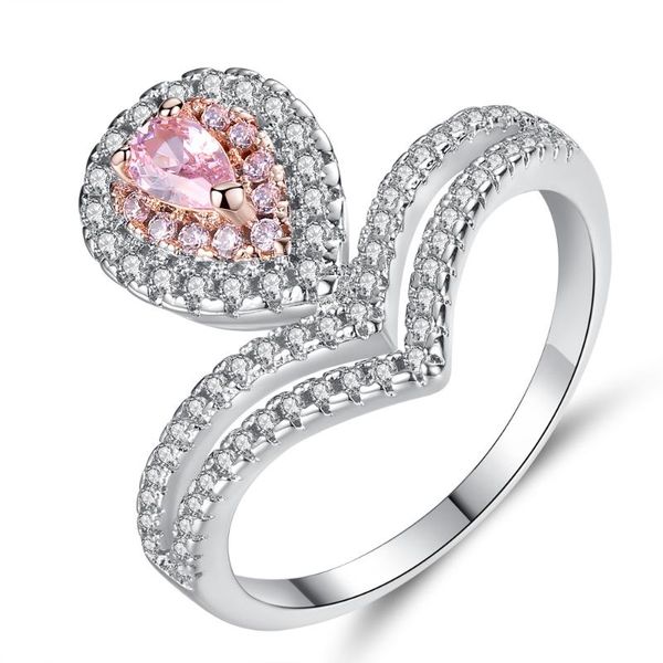 wedding rings sparkling office lady finger ring 5a zircon pink cz engagement band for women fine jewelry, Slivery;golden
wedding rings sparkling office lady finger ring 5a zircon pink cz engagement band for women fine jewelry, Slivery;golden