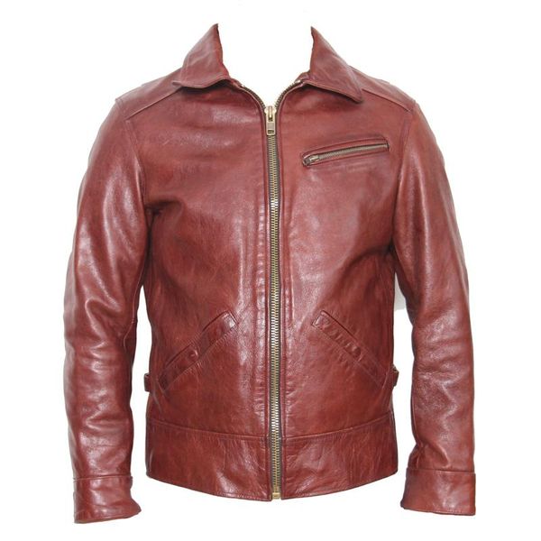 men's leather & faux wine red turn down 100% cow for men genuine jacket autumn overcoat m099, Black
men's leather & faux wine red turn down 100% cow for men genuine jacket autumn overcoat m099, Black