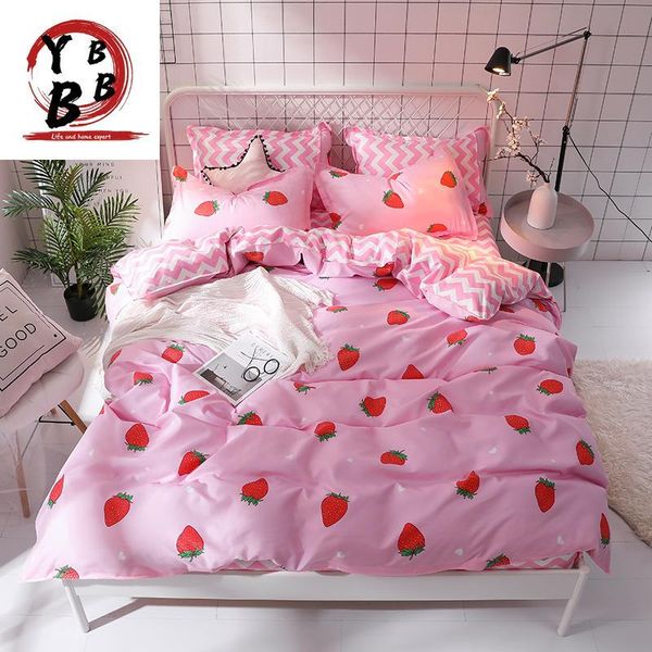 bedding sets home textile pink set for girl kid bedlinen strawberry duvet quilt cover pillowcase stripe bed sheet 3-4pcs bedclothes
bedding sets home textile pink set for girl kid bedlinen strawberry duvet quilt cover pillowcase stripe bed sheet 3-4pcs bedclothes