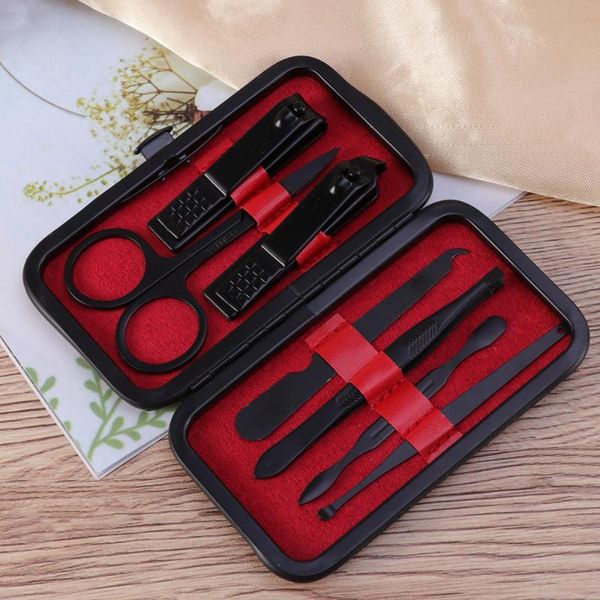 7 pcs multipurpose manicure pedicure set nail cutter set nail grooming clipper kit trimmer (red inside)
7 pcs multipurpose manicure pedicure set nail cutter set nail grooming clipper kit trimmer (red inside)