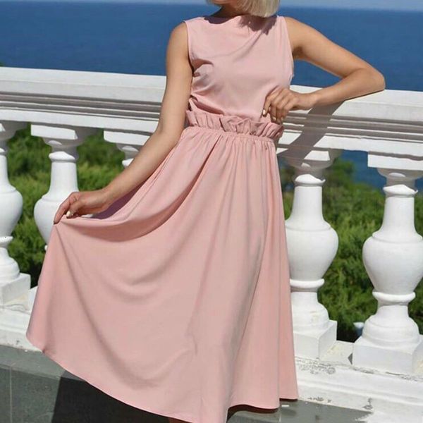 2021 new summer loose elegant long sleeveless casual solid pink es runway elastic party vestidos vestido lwe2, Black;gray
2021 new summer loose elegant long sleeveless casual solid pink es runway elastic party vestidos vestido lwe2, Black;gray