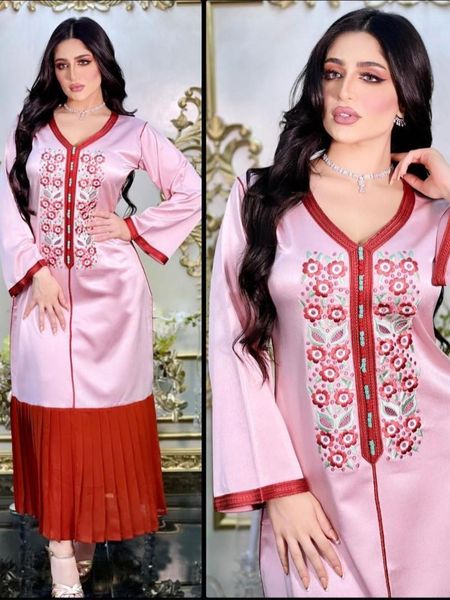 ethnic clothing embroidered abaya dress for women moroccan kaftan turkey arabic jalabiya white islamic robe eid, Red
ethnic clothing embroidered abaya dress for women moroccan kaftan turkey arabic jalabiya white islamic robe eid, Red