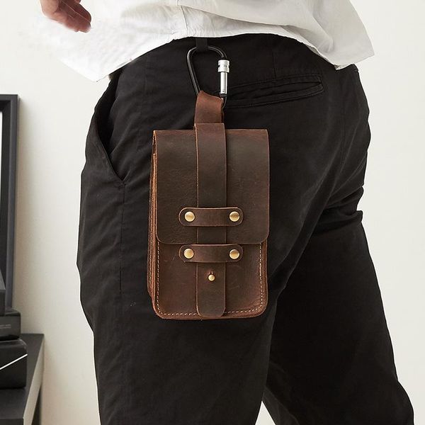 waist bags vintage crazy horse genuine leather men phone bag packs casual mini package multifunction male metal buckle drawstring
waist bags vintage crazy horse genuine leather men phone bag packs casual mini package multifunction male metal buckle drawstring