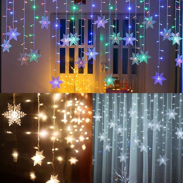 led string lights 3.5m flash curtain icicle droop 0.4-0.6m snowflake fairy lights christmas new year room window decor
led string lights 3.5m flash curtain icicle droop 0.4-0.6m snowflake fairy lights christmas new year room window decor