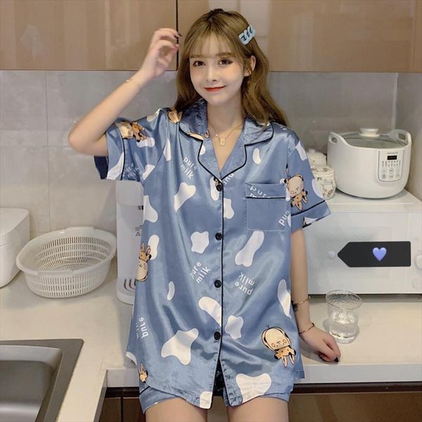 silk pajamas short sleeves satin women sleepwear set homewear clothes suit sweet pyjamas elegant, Black;red
silk pajamas short sleeves satin women sleepwear set homewear clothes suit sweet pyjamas elegant, Black;red