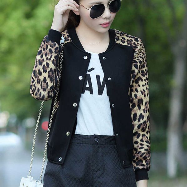 leopard flower plus size baseball basic women's jacket around the collar button dunne bomber jackets long mouwen girl, Black;brown
leopard flower plus size baseball basic women's jacket around the collar button dunne bomber jackets long mouwen girl, Black;brown
