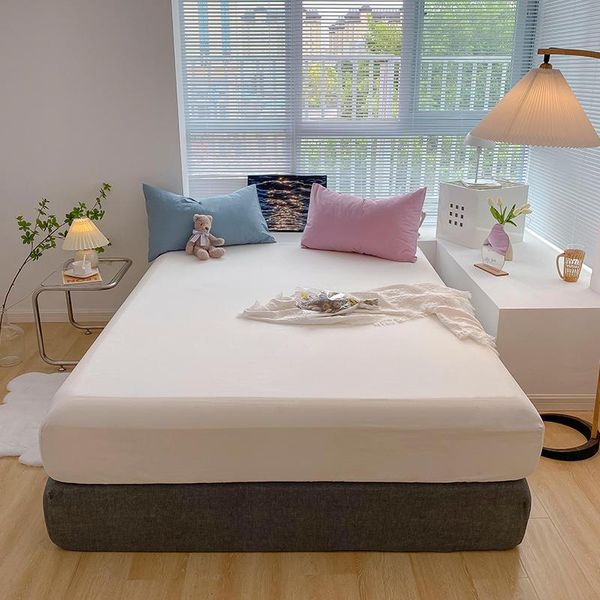 sheets & sets bonenjoy pure cotton bed sheet with elastic queen king size bedding white color simple style fitted sheets(no case)
sheets & sets bonenjoy pure cotton bed sheet with elastic queen king size bedding white color simple style fitted sheets(no case)