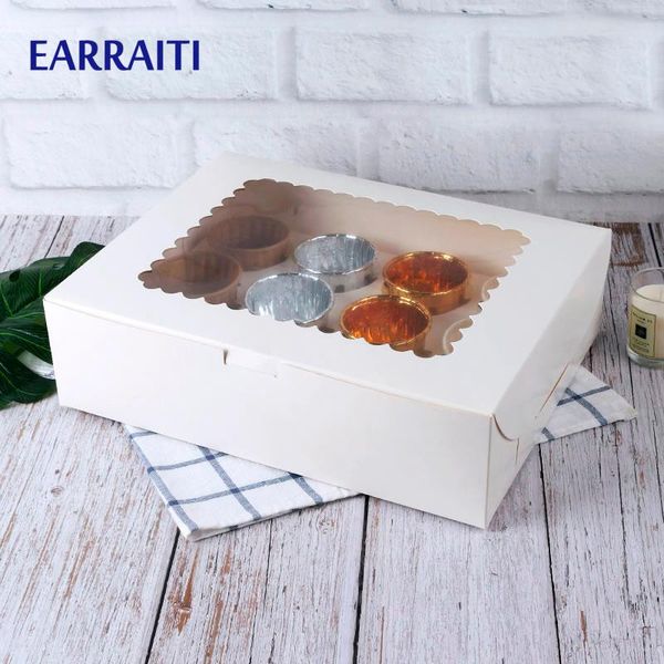 gift wrap 50pcs cupcake box wedding window white brown kraft paper boxes dessert mousse 12 cup cake holders home party birthday cardboard
gift wrap 50pcs cupcake box wedding window white brown kraft paper boxes dessert mousse 12 cup cake holders home party birthday cardboard