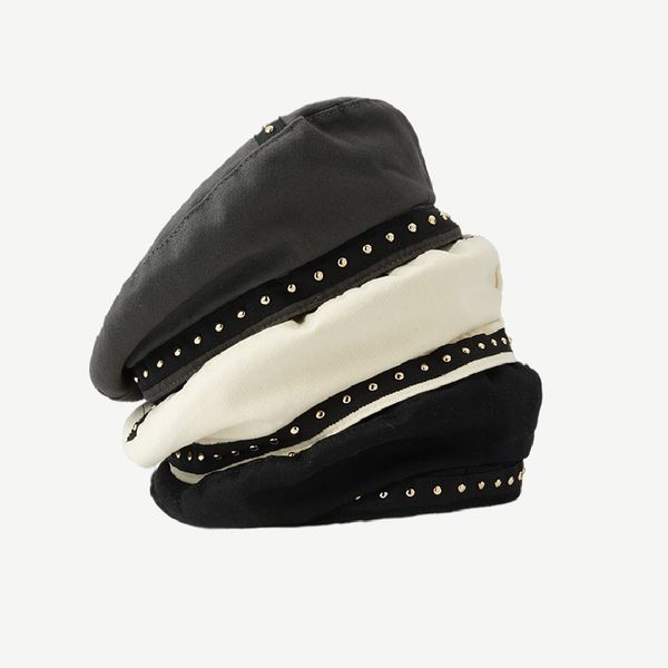 luxury original berets autumn winter japanese rivet ribbon beret women street hip hop concave shape painter hat, Blue;gray
luxury original berets autumn winter japanese rivet ribbon beret women street hip hop concave shape painter hat, Blue;gray