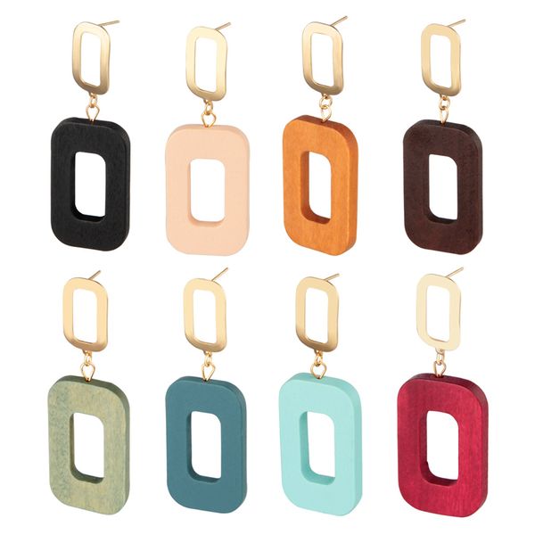 bright color wooden eardrop earrings rectangular geometry bohemian charmtassel earring long accessories handmade earrings, Golden
bright color wooden eardrop earrings rectangular geometry bohemian charmtassel earring long accessories handmade earrings, Golden