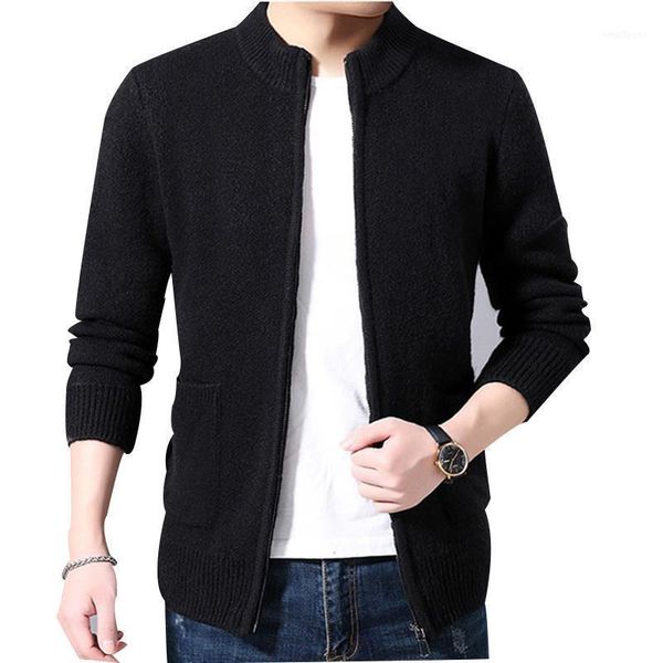 men's wool mandarin collar cardigan autumn winter thick warm pocket spacious zipper ne yq jacket knitted casual male sweaters1, White;black
men's wool mandarin collar cardigan autumn winter thick warm pocket spacious zipper ne yq jacket knitted casual male sweaters1, White;black
