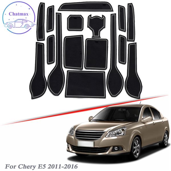 with car brand logo 16pcs car styling for chery e5 2011-2016 latex gate slot pad interior door groove mat non-slip dust mat accessory 
with car brand logo 16pcs car styling for chery e5 2011-2016 latex gate slot pad interior door groove mat non-slip dust mat accessory