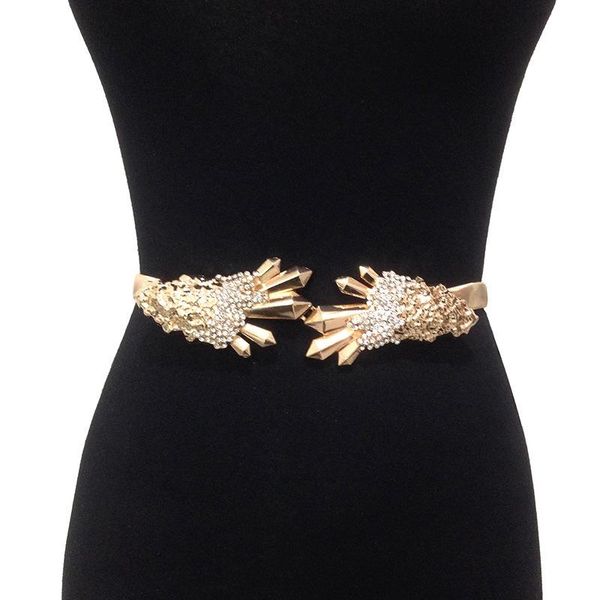 belts metal women rhinestone buckle thin elastic adjustable 60-100cm all-match dress fashion party gold waistband, Black;brown
belts metal women rhinestone buckle thin elastic adjustable 60-100cm all-match dress fashion party gold waistband, Black;brown