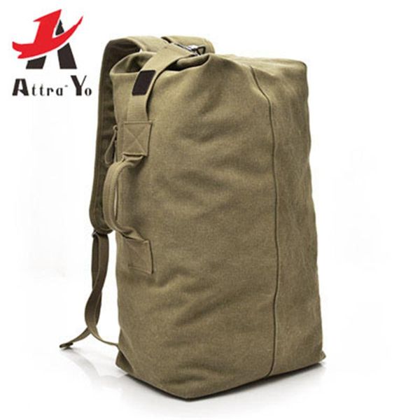 backpack attra-yo large capacity canvas mountaineering man male bucket travel shoulder bag tactical military
backpack attra-yo large capacity canvas mountaineering man male bucket travel shoulder bag tactical military