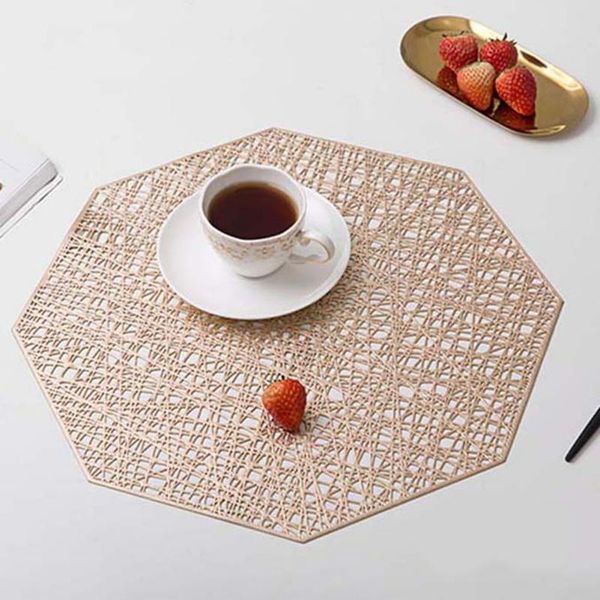 table runner home pvc octagonal hollow antislip insulation placemat household creative retro
table runner home pvc octagonal hollow antislip insulation placemat household creative retro