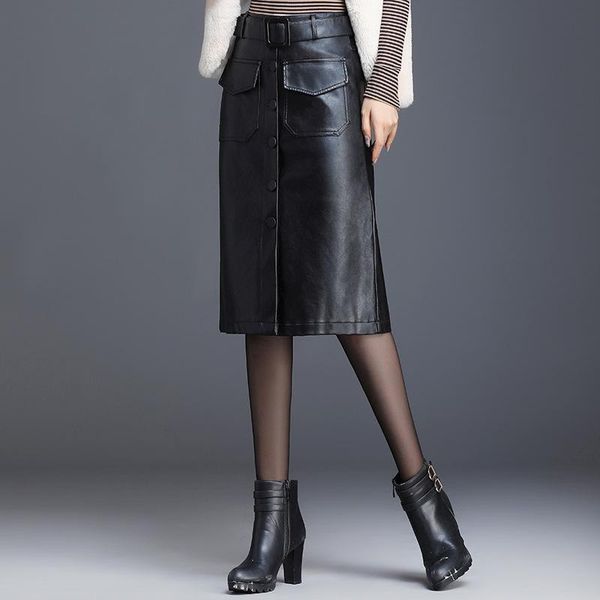 skirts lady plus size oversized 4xl black streetwear autumn winter spring faux pu leather elegant women high waist belt office
skirts lady plus size oversized 4xl black streetwear autumn winter spring faux pu leather elegant women high waist belt office
