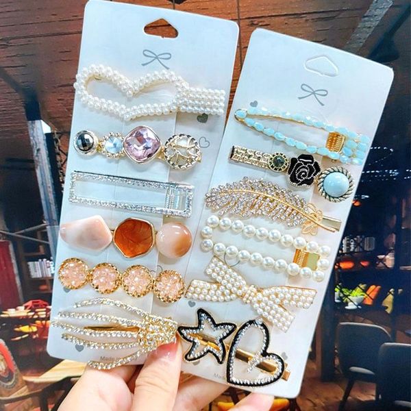 hair accessories 6pcs/set women barrettes fashion simulated pearl acrylic crystal hairpins clips girls geometry hairgrip jewelry
hair accessories 6pcs/set women barrettes fashion simulated pearl acrylic crystal hairpins clips girls geometry hairgrip jewelry