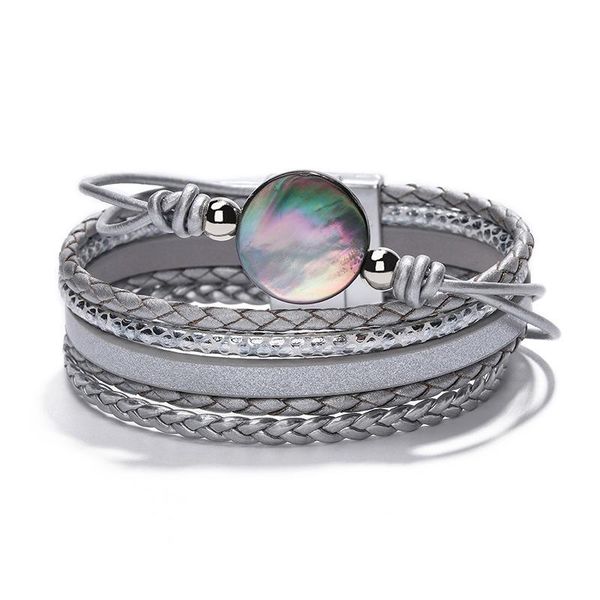 charm bracelets european and american exaggerated crystal woven women's fashion pendant python pattern alloy magnetic bracelet, Golden;silver
charm bracelets european and american exaggerated crystal woven women's fashion pendant python pattern alloy magnetic bracelet, Golden;silver