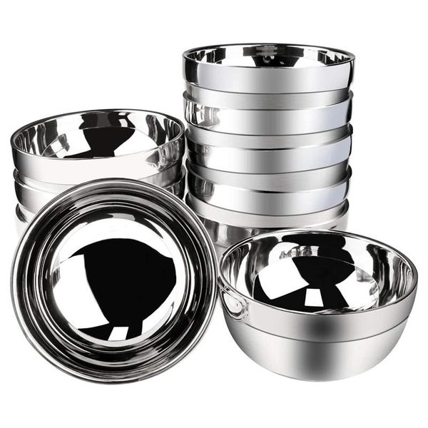 10 pack stainless steel bowls double-walled insulated soup bowls multipurpose rice ice cream kids 16cm
10 pack stainless steel bowls double-walled insulated soup bowls multipurpose rice ice cream kids 16cm