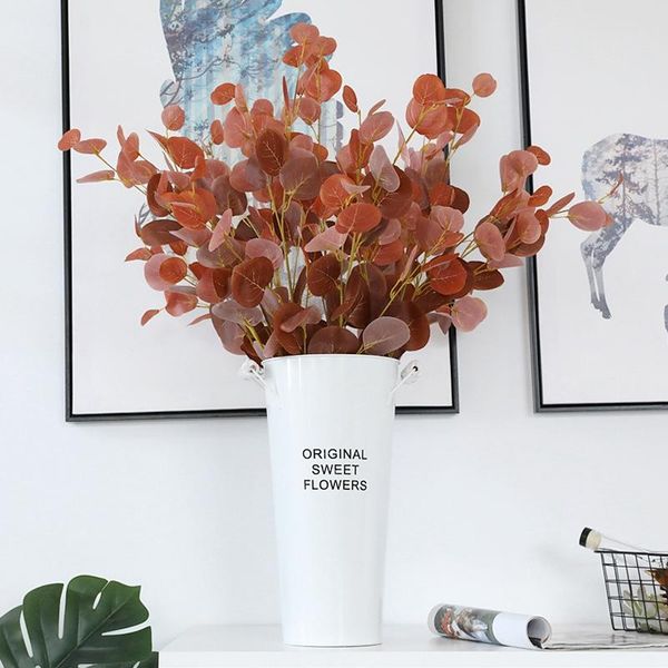 decorative flowers & wreaths 1 branch artificial eucalyptus plants simulation nordic fake plant decoration wedding party garden decor bride 
decorative flowers & wreaths 1 branch artificial eucalyptus plants simulation nordic fake plant decoration wedding party garden decor bride