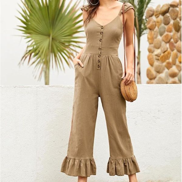 women's jumpsuits & rompers women umpsuit fashion trend loose piece trousers womens sleeveless lotus edge conjoined broad pure color ju, Black;white
women's jumpsuits & rompers women umpsuit fashion trend loose piece trousers womens sleeveless lotus edge conjoined broad pure color ju, Black;white