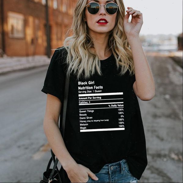black girl nutrition facts letter print t shirt women short sleeve o neck loose tshirt summer tee shirt clothes, White
black girl nutrition facts letter print t shirt women short sleeve o neck loose tshirt summer tee shirt clothes, White