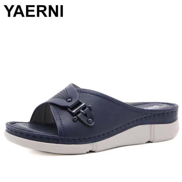 slippers yaerni summer casual flip flops women platform bath wedge sandals beach calzado mujer fashion women's, Black
slippers yaerni summer casual flip flops women platform bath wedge sandals beach calzado mujer fashion women's, Black