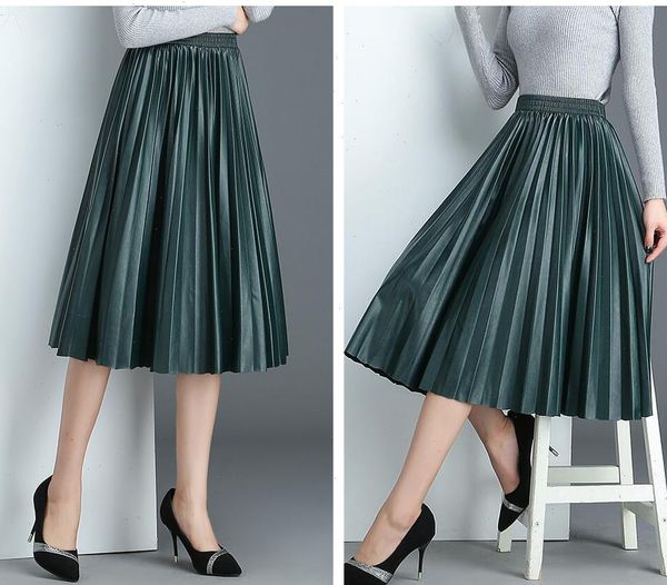 2021 8 colors available spring new arrival ladies skirts organ pleated skirt elegant high waist leather skirt ing, Black
2021 8 colors available spring new arrival ladies skirts organ pleated skirt elegant high waist leather skirt ing, Black