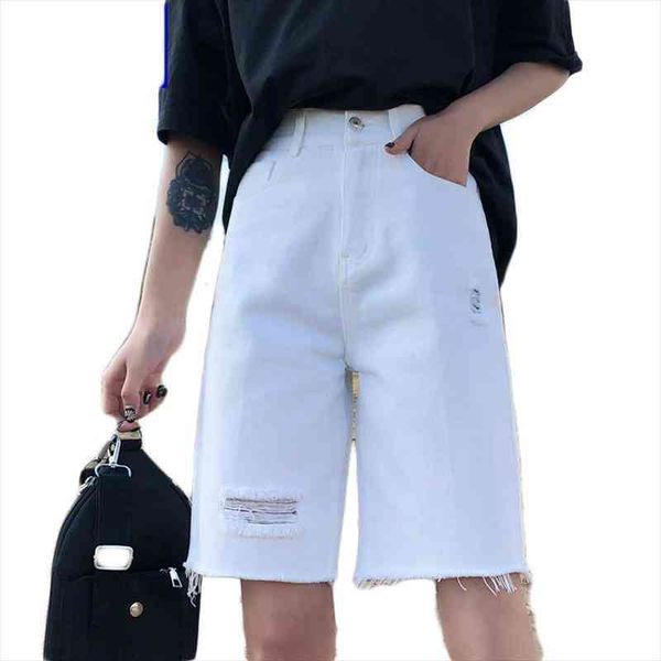 denim shorts white shorts women high waist large size womens summer wide cycling streetwear ripped jeans summer, White;black
denim shorts white shorts women high waist large size womens summer wide cycling streetwear ripped jeans summer, White;black