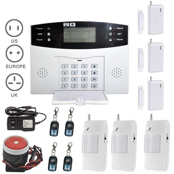 alarm systems burglar system lcd wireless gsm auto sensor motion home security kits door window detector dja88
alarm systems burglar system lcd wireless gsm auto sensor motion home security kits door window detector dja88