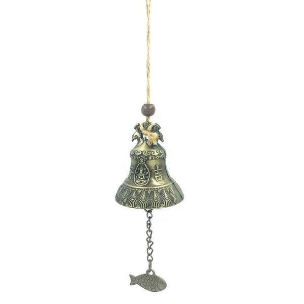 decorative objects & figurines 1pcs gift crafts for good luck lucky blessing chime shui bell pattern feng statue decor hanging wind car budd