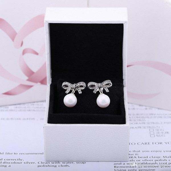 white natural pearls pendant dangle earring original box set for pandora 925 sterling silver bowknot chandelier earrings for women
white natural pearls pendant dangle earring original box set for pandora 925 sterling silver bowknot chandelier earrings for women