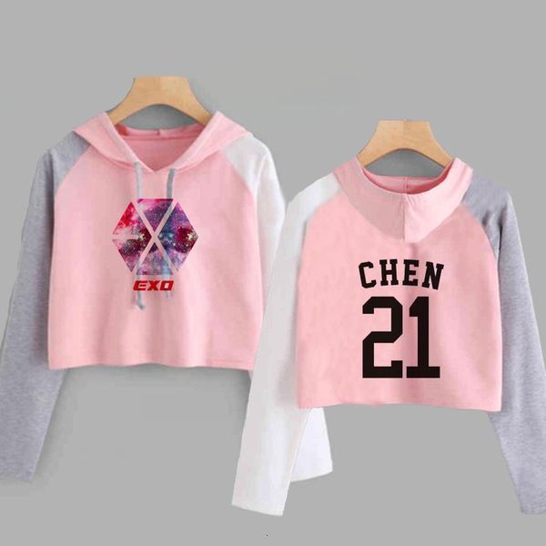 exo kpop hoodie women crop hoodies sweatshirts korean fashion long sleeve hooded pink loose pullover exo cropped clothes, Black
exo kpop hoodie women crop hoodies sweatshirts korean fashion long sleeve hooded pink loose pullover exo cropped clothes, Black