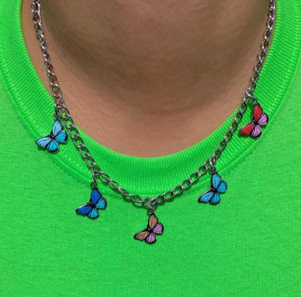 pendant necklaces colorful butterfly pendants necklace for women silver color short tassel female clavicle chain 2021 fashion jewelry
pendant necklaces colorful butterfly pendants necklace for women silver color short tassel female clavicle chain 2021 fashion jewelry