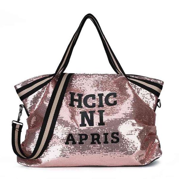 big 2019 new fashion one shoulder women's large capacity casual letter sequin portable messenger bag
big 2019 new fashion one shoulder women's large capacity casual letter sequin portable messenger bag