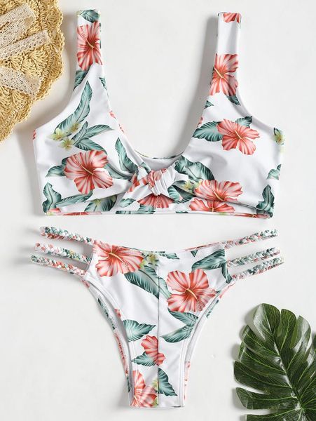 women's swimwear 2021 european and american string weaving ladies bikini spring beach swimsuit, White;black
women's swimwear 2021 european and american string weaving ladies bikini spring beach swimsuit, White;black