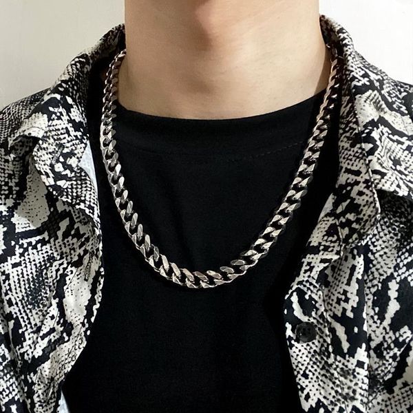 chains cuban chain necklace hiphop men and women trend ins hip hop exaggerated titanium steel high street thick jewelry accessories, Silver
chains cuban chain necklace hiphop men and women trend ins hip hop exaggerated titanium steel high street thick jewelry accessories, Silver