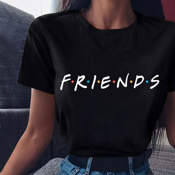 new fashion summer women short sleeve tee casual ladies female t shirts friends letters printing black t shirt, White
new fashion summer women short sleeve tee casual ladies female t shirts friends letters printing black t shirt, White